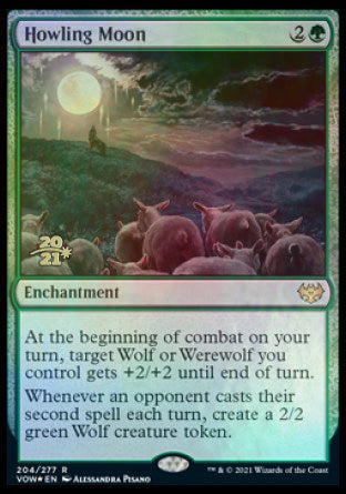 {@R} Howling Moon [Innistrad: Crimson Vow Prerelease Promos][PR VOW 204]