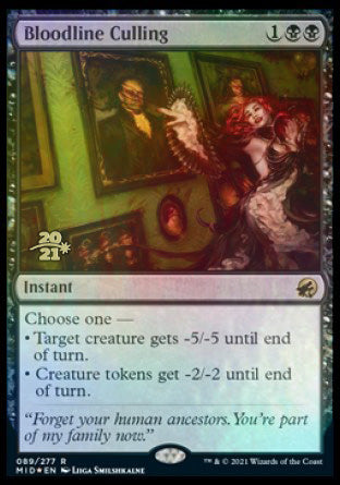 {R} Bloodline Culling [Innistrad: Midnight Hunt Prerelease Promos][PR MID 089]