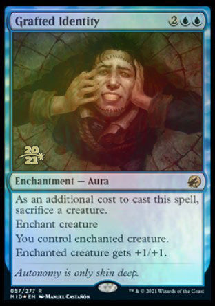 {R} Grafted Identity [Innistrad: Midnight Hunt Prerelease Promos][PR MID 057]