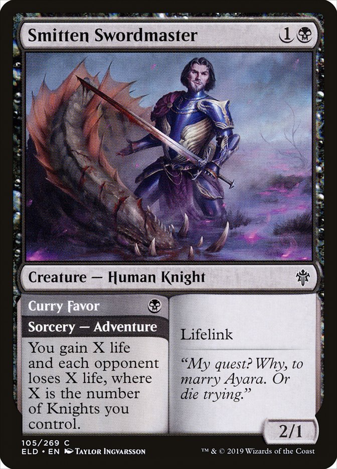 {C} Smitten Swordmaster // Curry Favor [Throne of Eldraine][ELD 105]