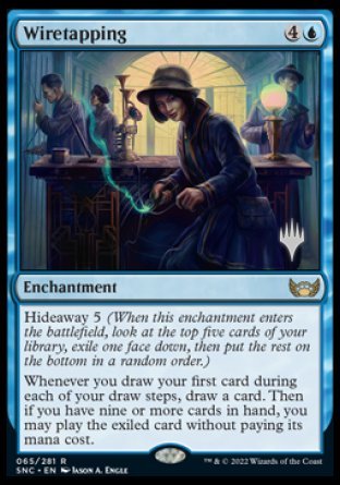 {R} Wiretapping (Promo Pack) [Streets of New Capenna Promos][PP SNC 065]