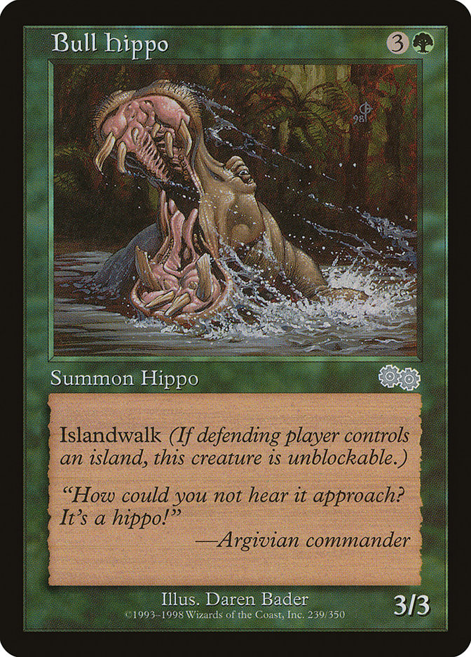 {C} Bull Hippo [Urza's Saga][USG 239]