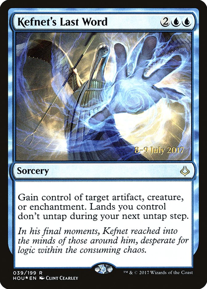 {R} Kefnet's Last Word [Hour of Devastation Prerelease Promos][PR HOU 039]