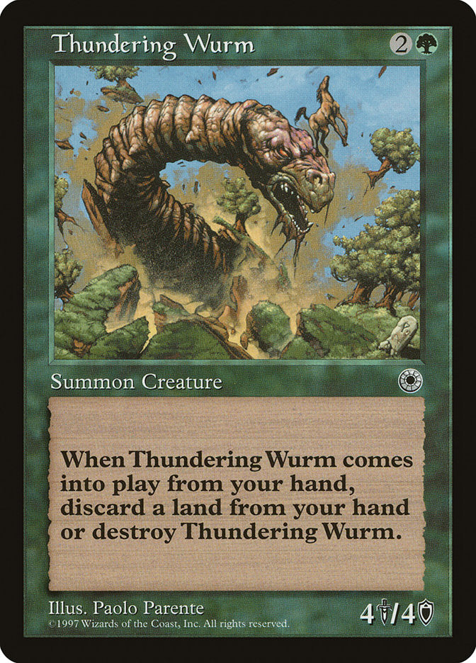 {R} Thundering Wurm [Portal][POR 189]