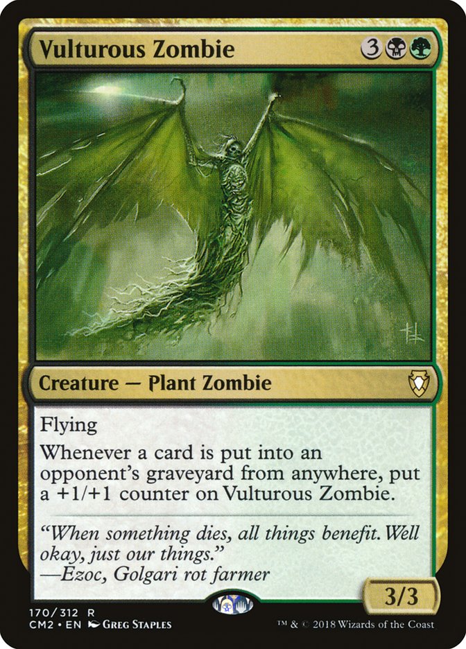 {R} Vulturous Zombie [Commander Anthology Volume II][CM2 170]