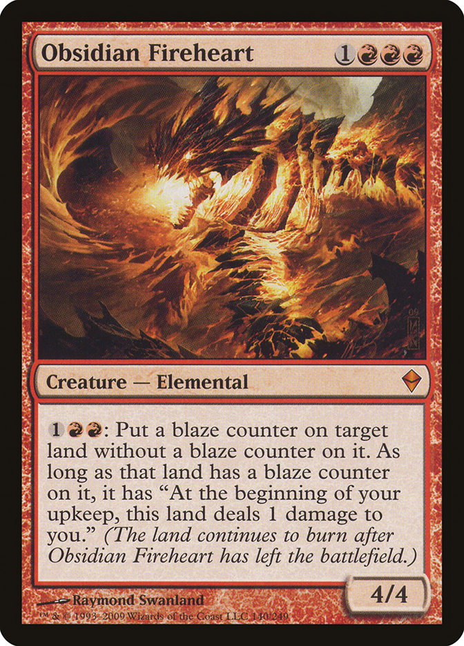 {R} Obsidian Fireheart [Zendikar][ZEN 140]