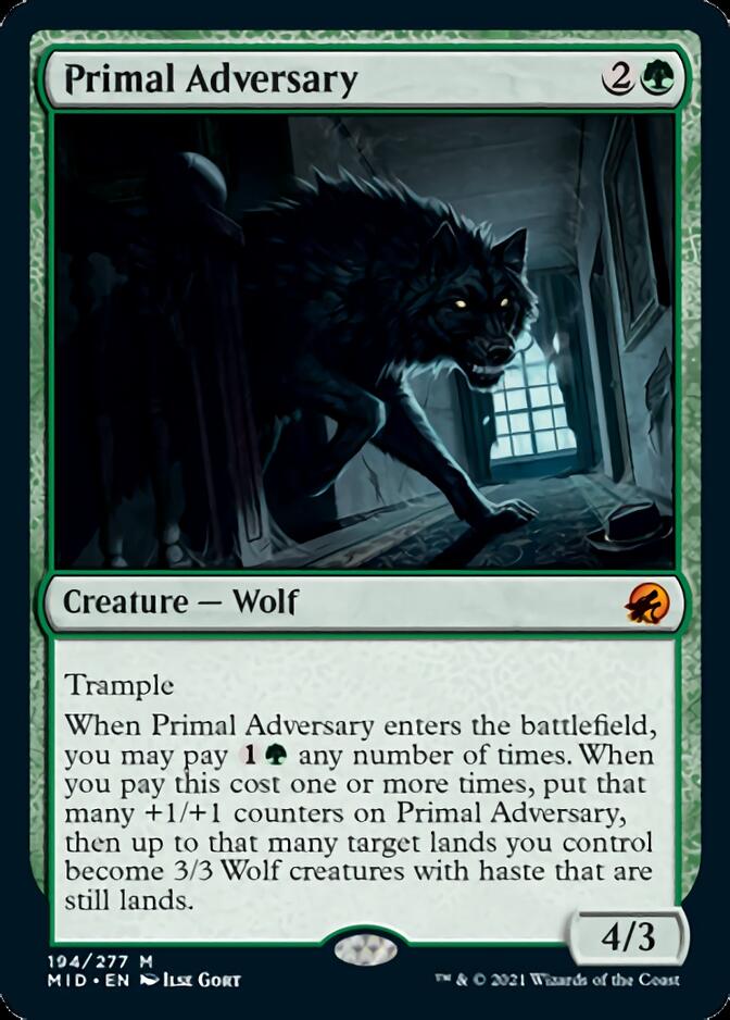 {R} Primal Adversary [Innistrad: Midnight Hunt][MID 194]