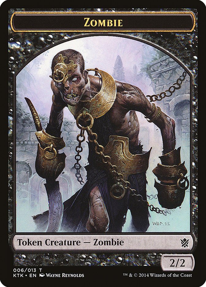 {T} Zombie Token [Khans of Tarkir Tokens][TKTK 006]