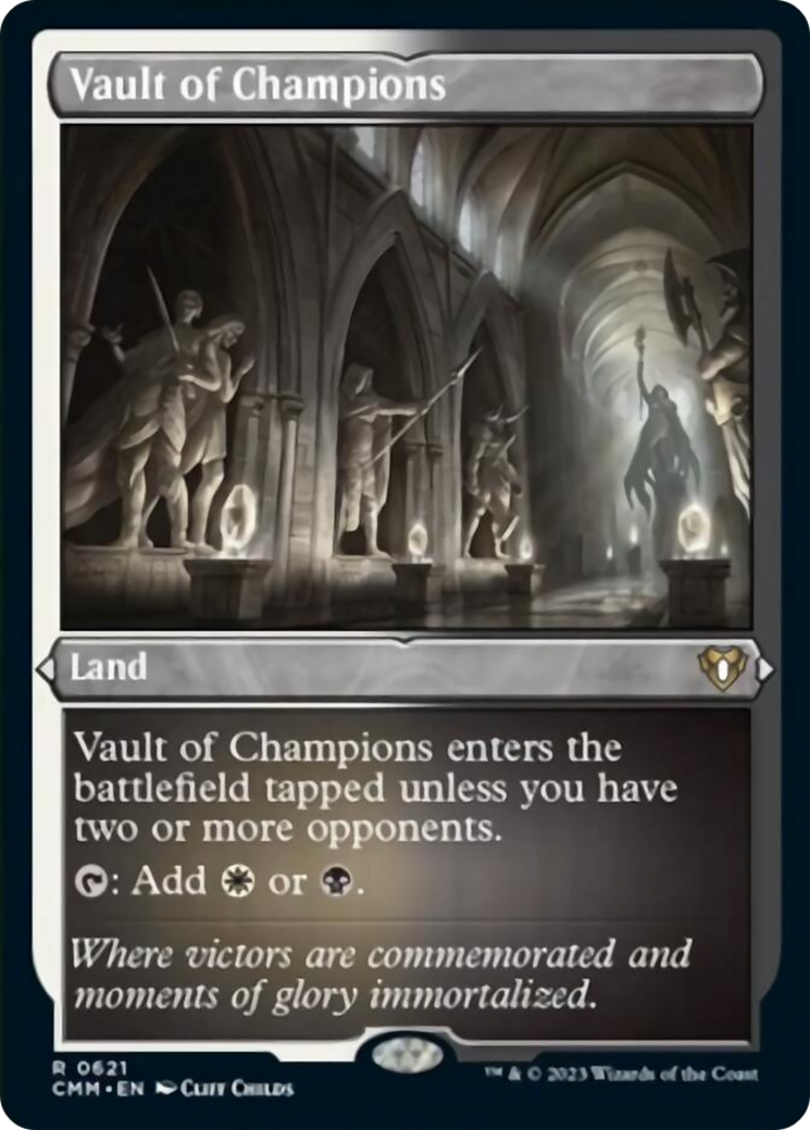 {R} Vault of Champions (Foil Etched) [Commander Masters][CMM 621]