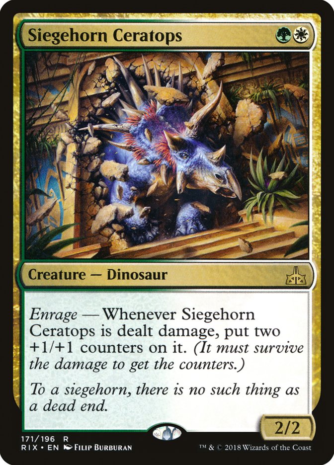 {R} Siegehorn Ceratops [Rivals of Ixalan][RIX 171]