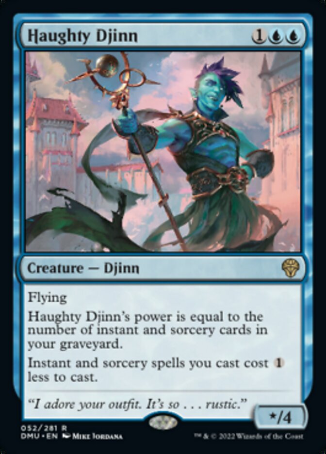 {@R} Haughty Djinn [Dominaria United][DMU 052]