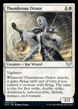 {C} Thunderous Orator [Strixhaven: School of Mages][STX 035]