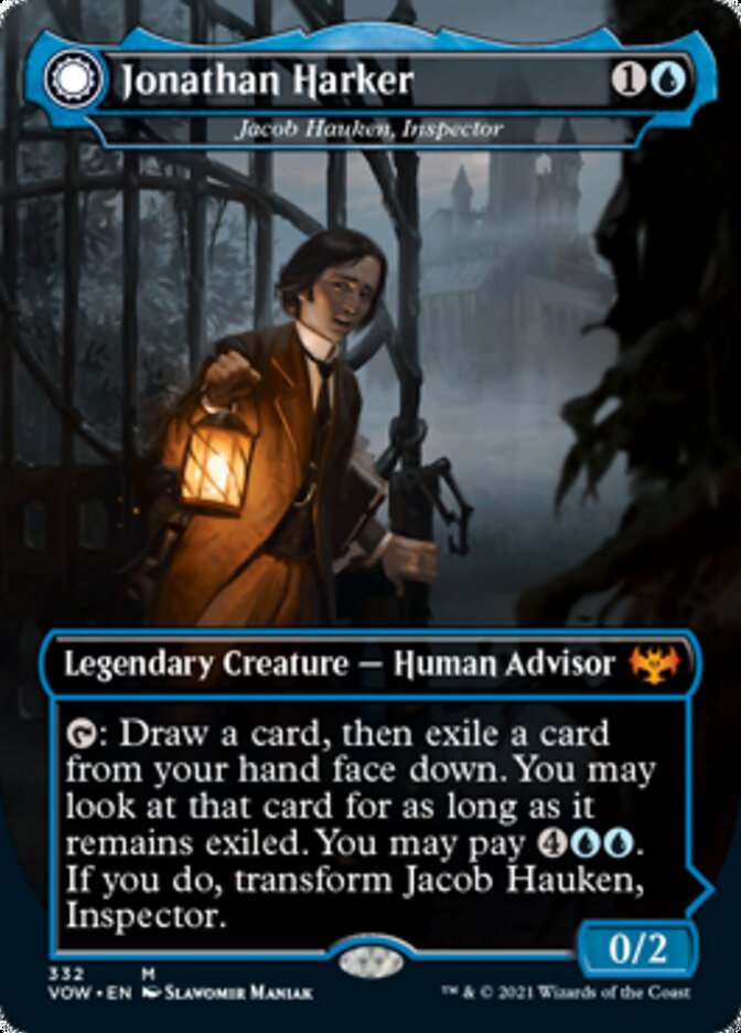 {R} Jacob Hauken, Inspector // Hauken's Insight - Jonathan Harker // Harker's Obsessive Inquiry [Innistrad: Crimson Vow][VOW 332]