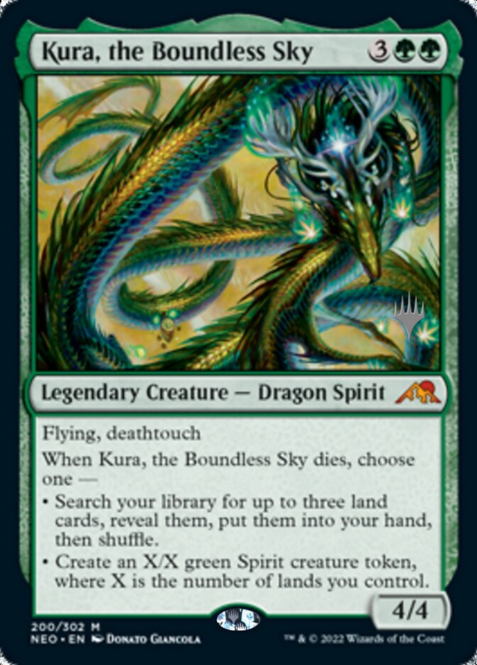 {R} Kura, the Boundless Sky (Promo Pack) [Kamigawa: Neon Dynasty Promos][PP NEO 200]