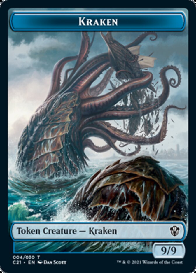 {T} Wurm // Kraken Token [Commander 2021 Tokens][TC21 019]