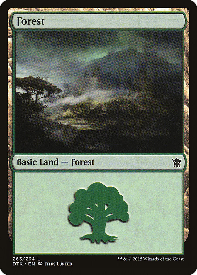 {B}[DTK 263] Forest (263) [Dragons of Tarkir]