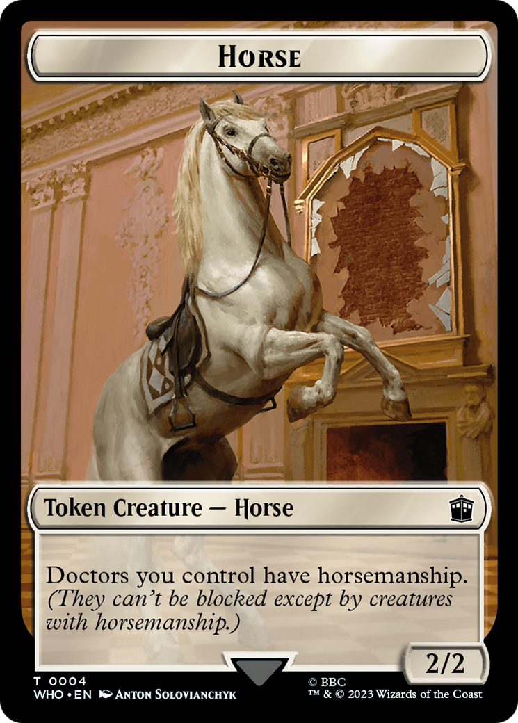 {T} Horse // Soldier Double-Sided Token [Doctor Who Tokens][TWHO 4//8]