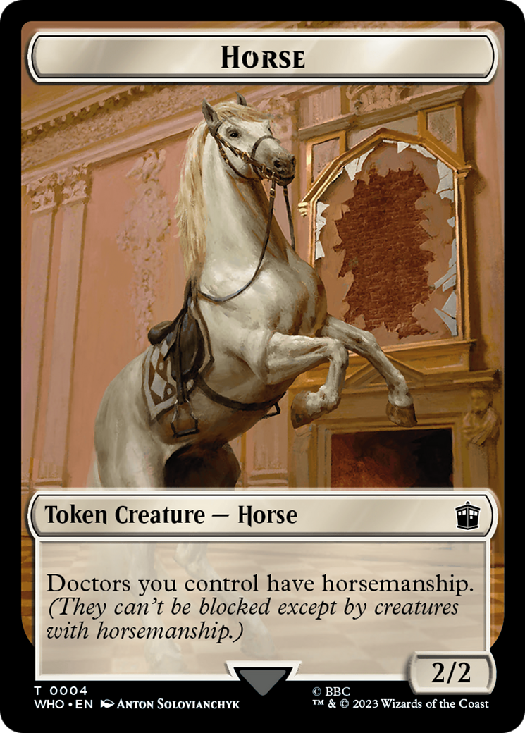 {T} Horse // Treasure (0028) Double-Sided Token [Doctor Who Tokens][TWHO 4//28]