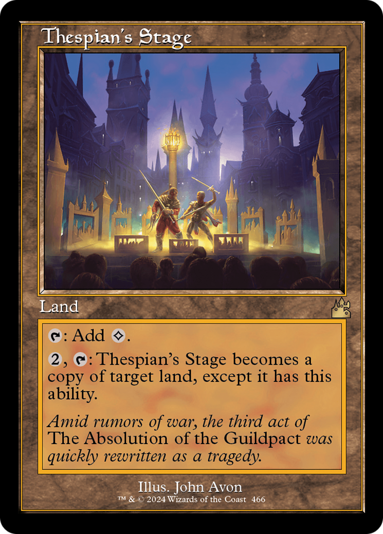 {R} Thespian's Stage (Retro Frame) [Ravnica Remastered][RVR 466]