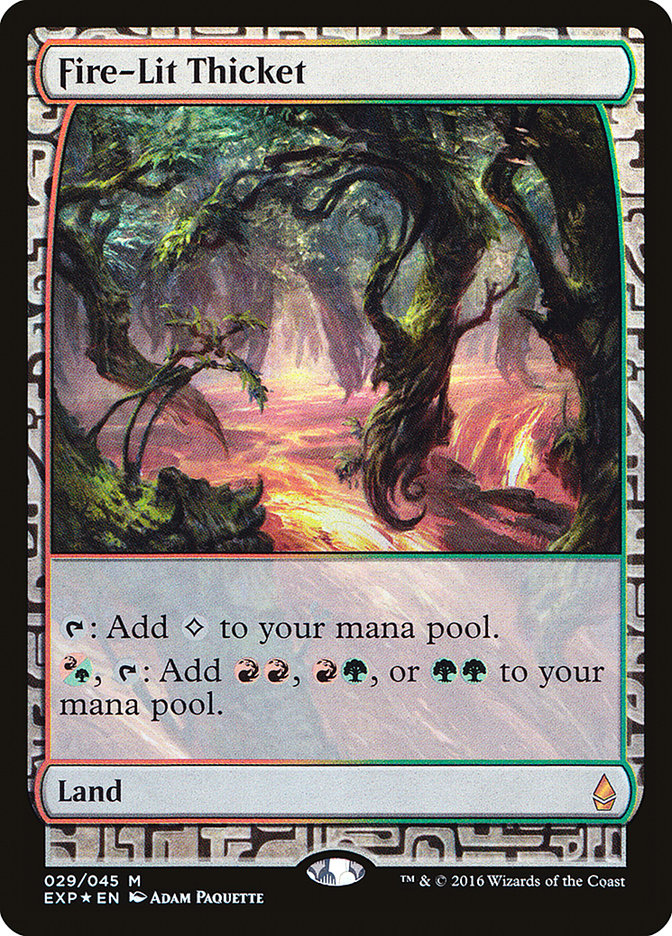 {R} Fire-Lit Thicket [Zendikar Expeditions][EXP 029]