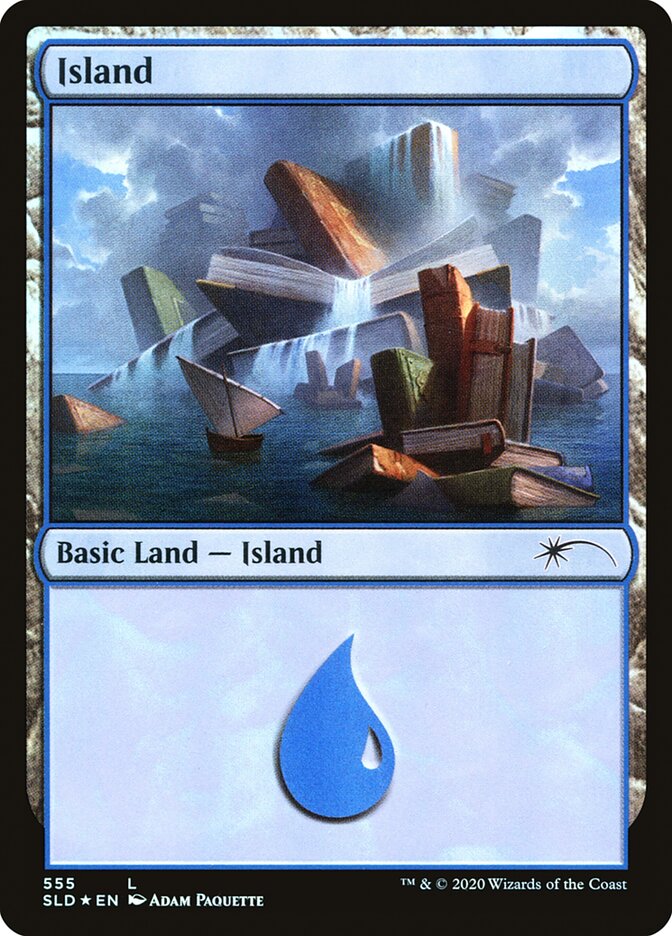 {B}[SLD 555] Island (Well Read) (555) [Secret Lair Drop Promos]