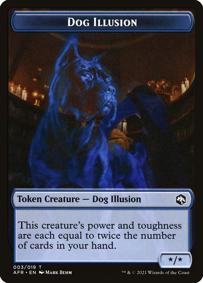 {T} Zombie // Dog Illusion Double-sided Token [Dungeons & Dragons: Adventures in the Forgotten Realms Tokens][TAFR 009]