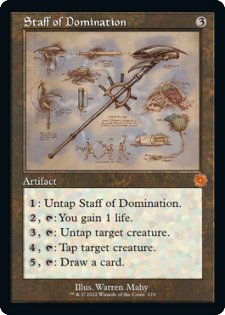 {R} Staff of Domination (Schematic) [The Brothers' War Retro Artifacts][BRR 119]