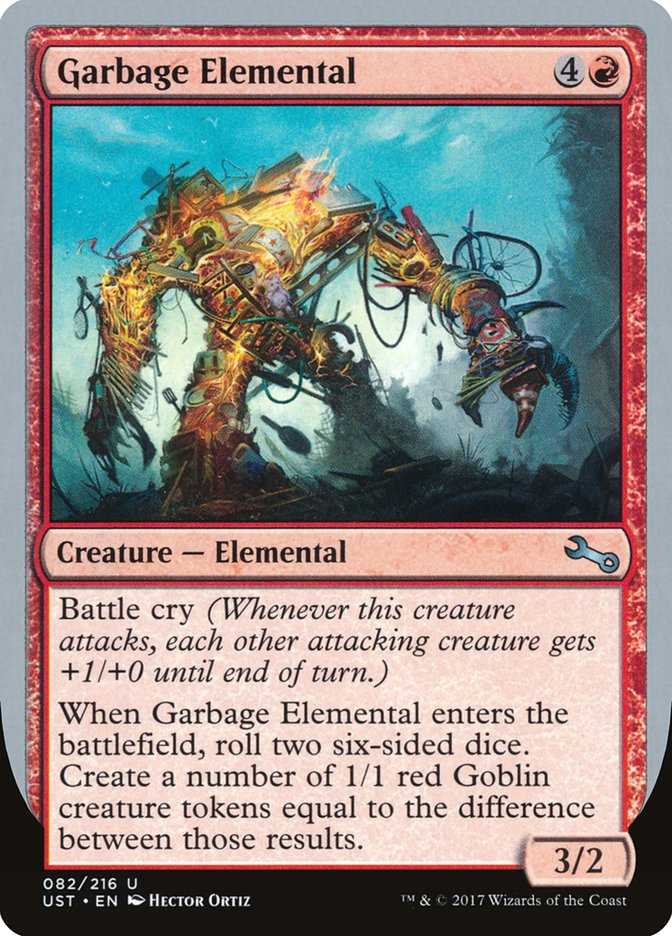 {C} Garbage Elemental (3/2 Creature) [Unstable][UST 82C]