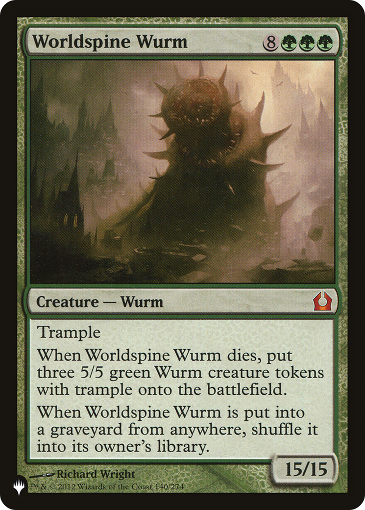 {R} Worldspine Wurm [The List][LS RTR 140]