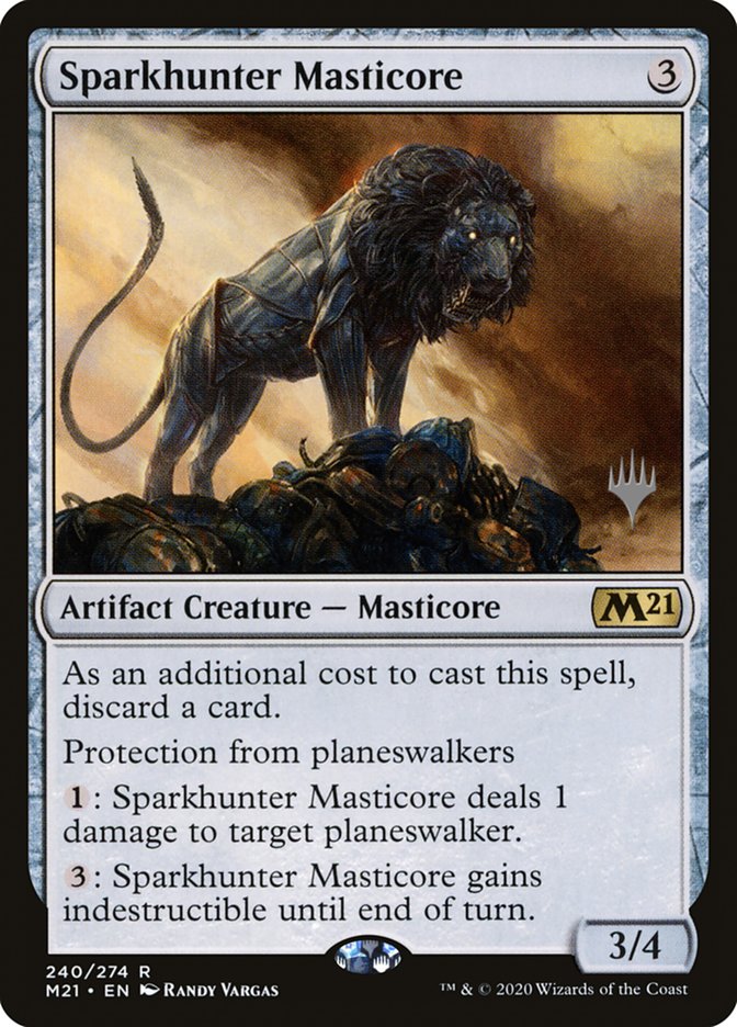 {R} Sparkhunter Masticore (Promo Pack) [Core Set 2021 Promos][PP M21 240]