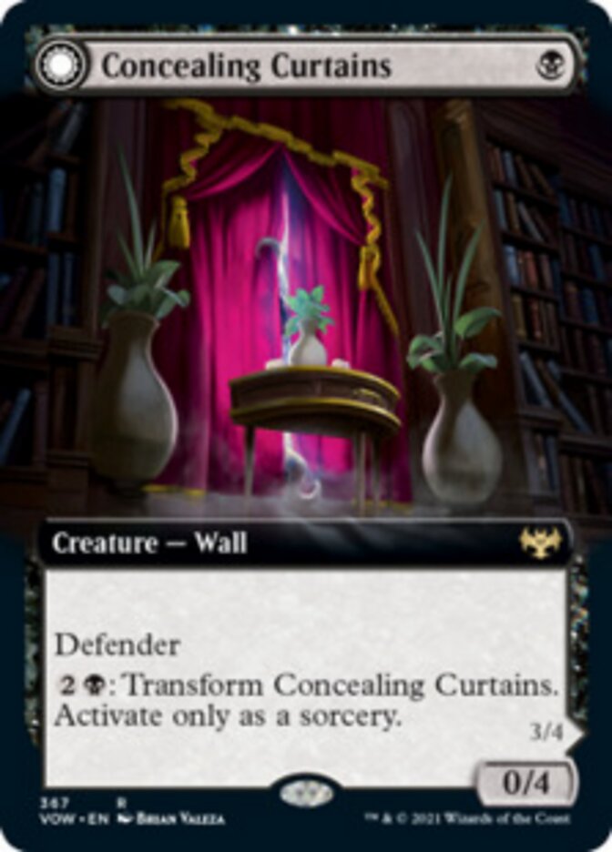 {R} Concealing Curtains // Revealing Eye (Extended Art) [Innistrad: Crimson Vow][VOW 367]