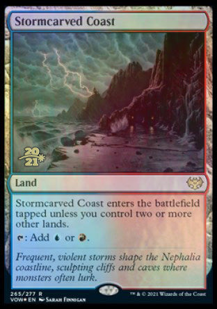 {@R} Stormcarved Coast [Innistrad: Crimson Vow Prerelease Promos][PR VOW 265]