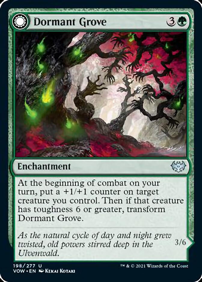 {C} Dormant Grove // Gnarled Grovestrider [Innistrad: Crimson Vow][VOW 198]