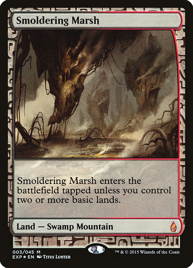 {R} Smoldering Marsh [Zendikar Expeditions][EXP 003]