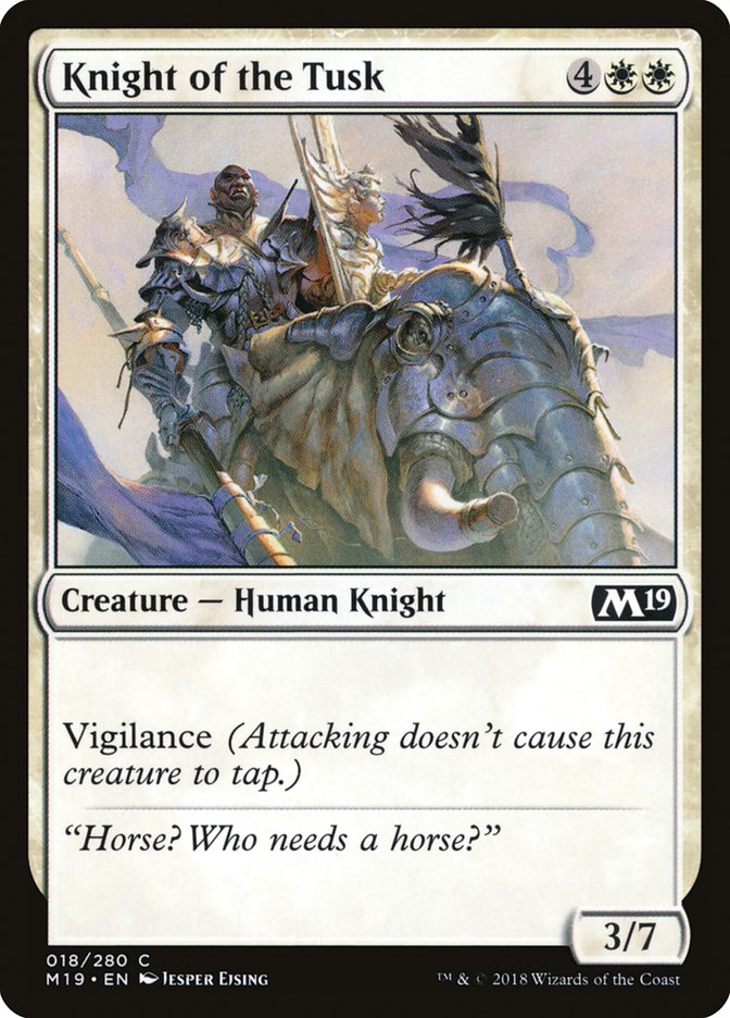 {C} Knight of the Tusk [Core Set 2019][M19 018]