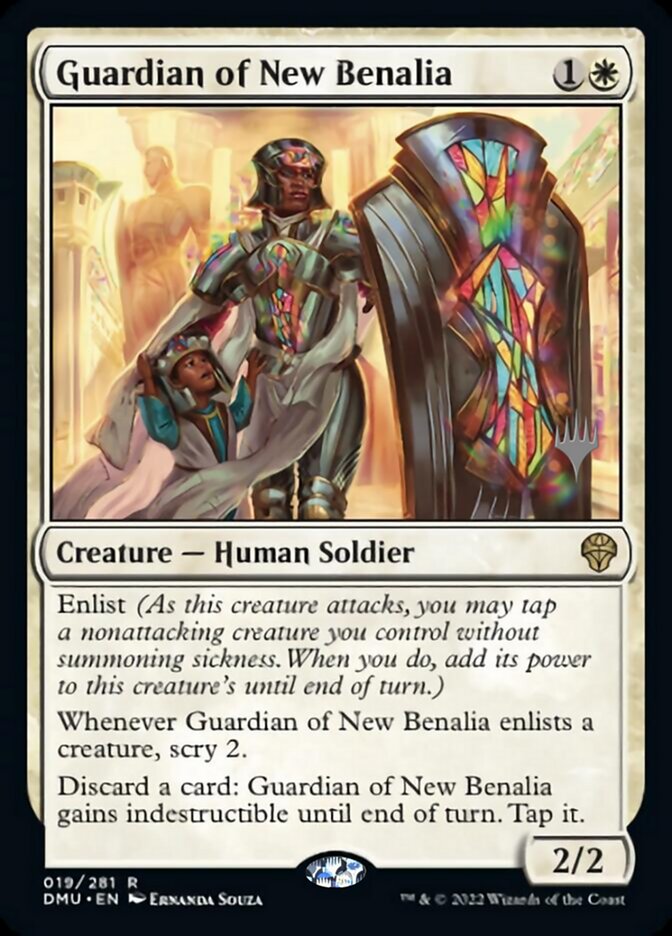 {@R} Guardian of New Benalia (Promo Pack) [Dominaria United Promos][PP DMU 019]