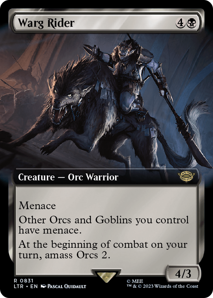 {R} Warg Rider (Extended Art) [The Lord of the Rings: Tales of Middle-Earth][LTR 831]