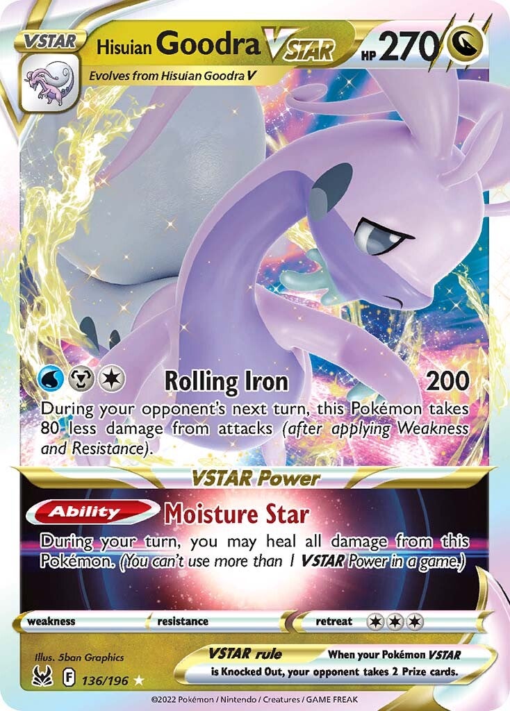 [PKM-R] Hisuian Goodra VSTAR (136/196) [Sword & Shield: Lost Origin]