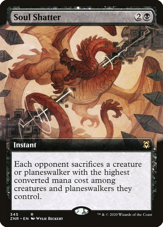 {R} Soul Shatter (Extended Art) [Zendikar Rising][ZNR 345]