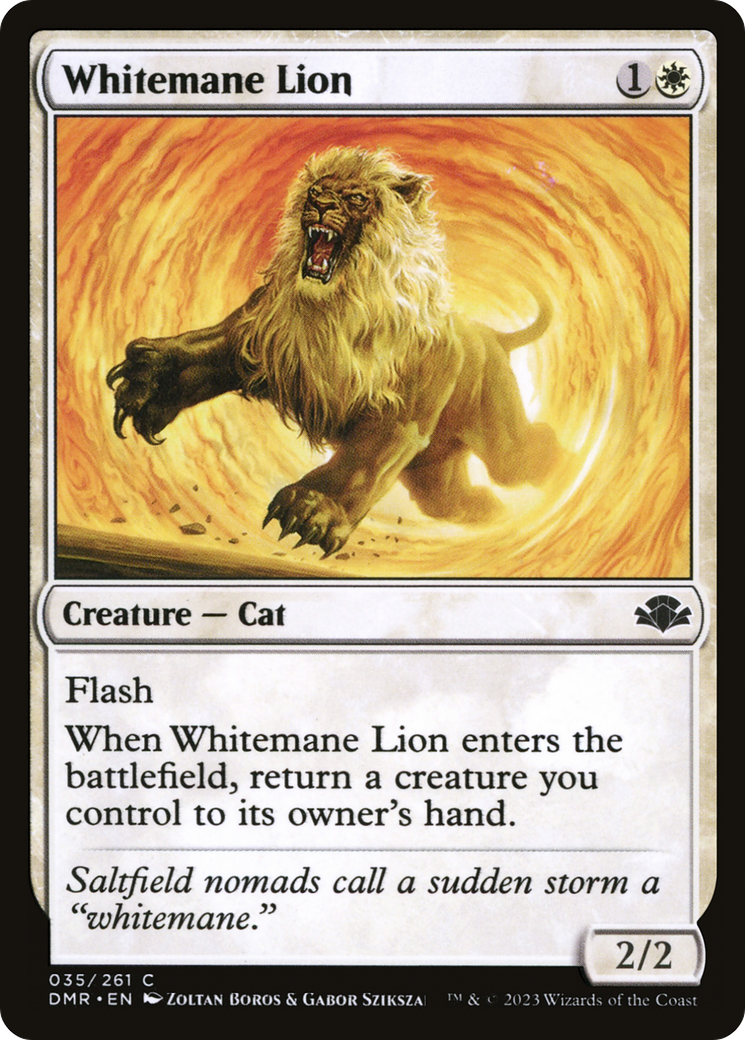 {C} Whitemane Lion [Dominaria Remastered][DMR 035]