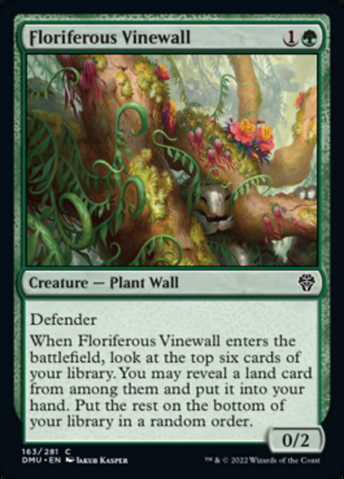 {@C} Floriferous Vinewall [Dominaria United][DMU 163]