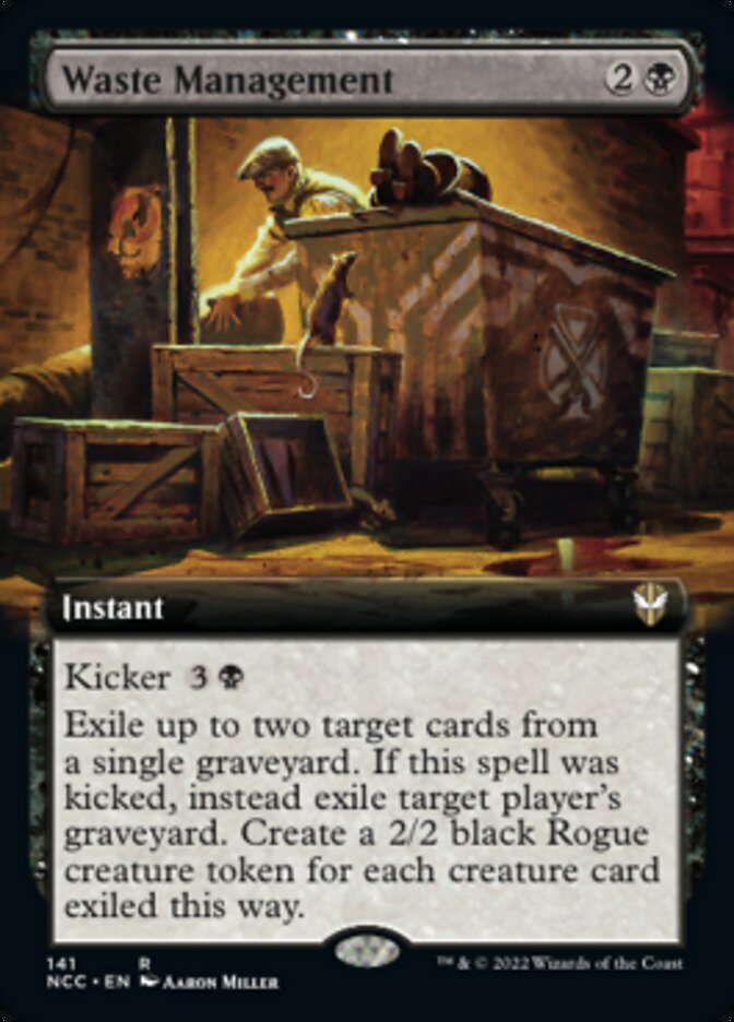 {R} Waste Management (Extended Art) [Streets of New Capenna Commander][NCC 141]