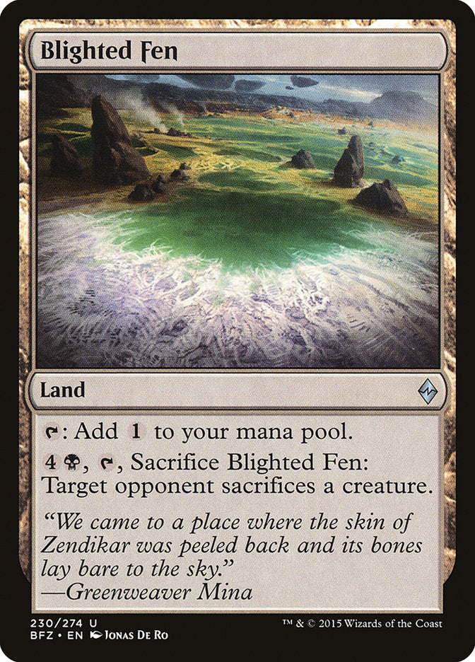 {C} Blighted Fen [Battle for Zendikar][BFZ 230]