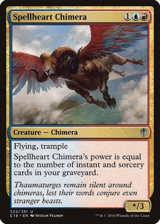 {C} Spellheart Chimera [Commander 2016][C16 222]