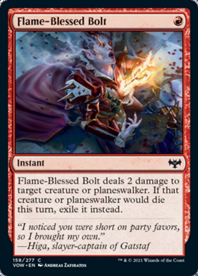 {C} Flame-Blessed Bolt [Innistrad: Crimson Vow][VOW 158]