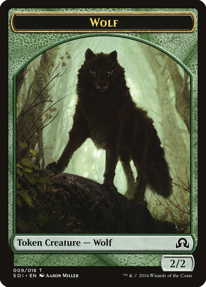 {T} Wolf Token [Shadows over Innistrad Tokens][TSOI 009]