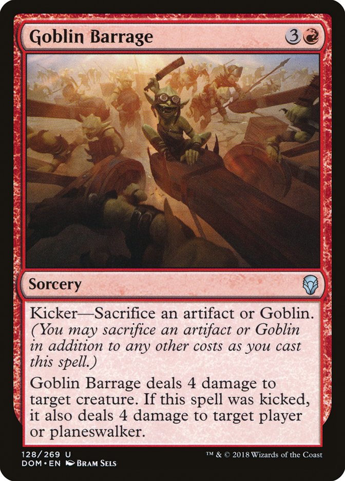 {C} Goblin Barrage [Dominaria][DOM 128]