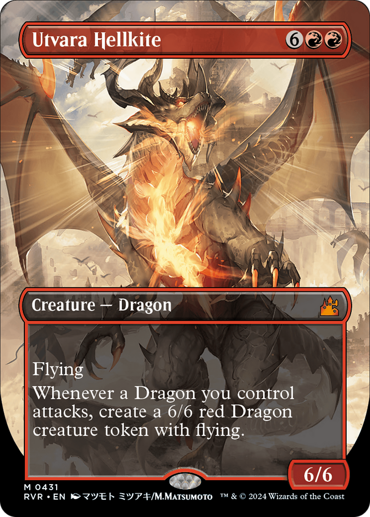 {R} Utvara Hellkite (Anime Borderless) [Ravnica Remastered][RVR 431]