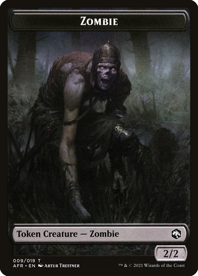 {T} Zombie // Dog Illusion Double-sided Token [Dungeons & Dragons: Adventures in the Forgotten Realms Tokens][TAFR 009]