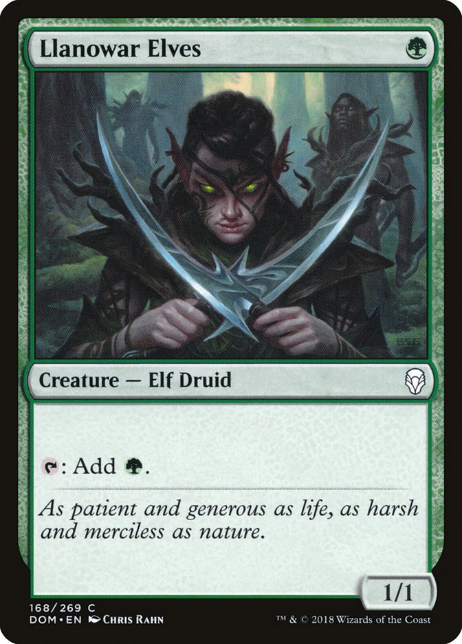 {C} Llanowar Elves [Dominaria][DOM 168]